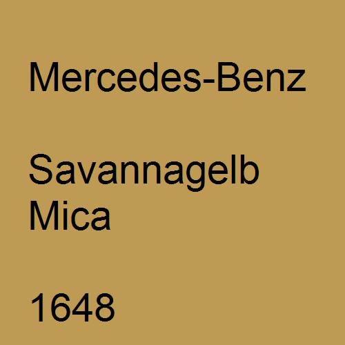 Mercedes-Benz, Savannagelb Mica, 1648.